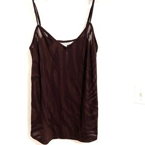 Diane von Furstenberg Brown Silk Cami Size 4